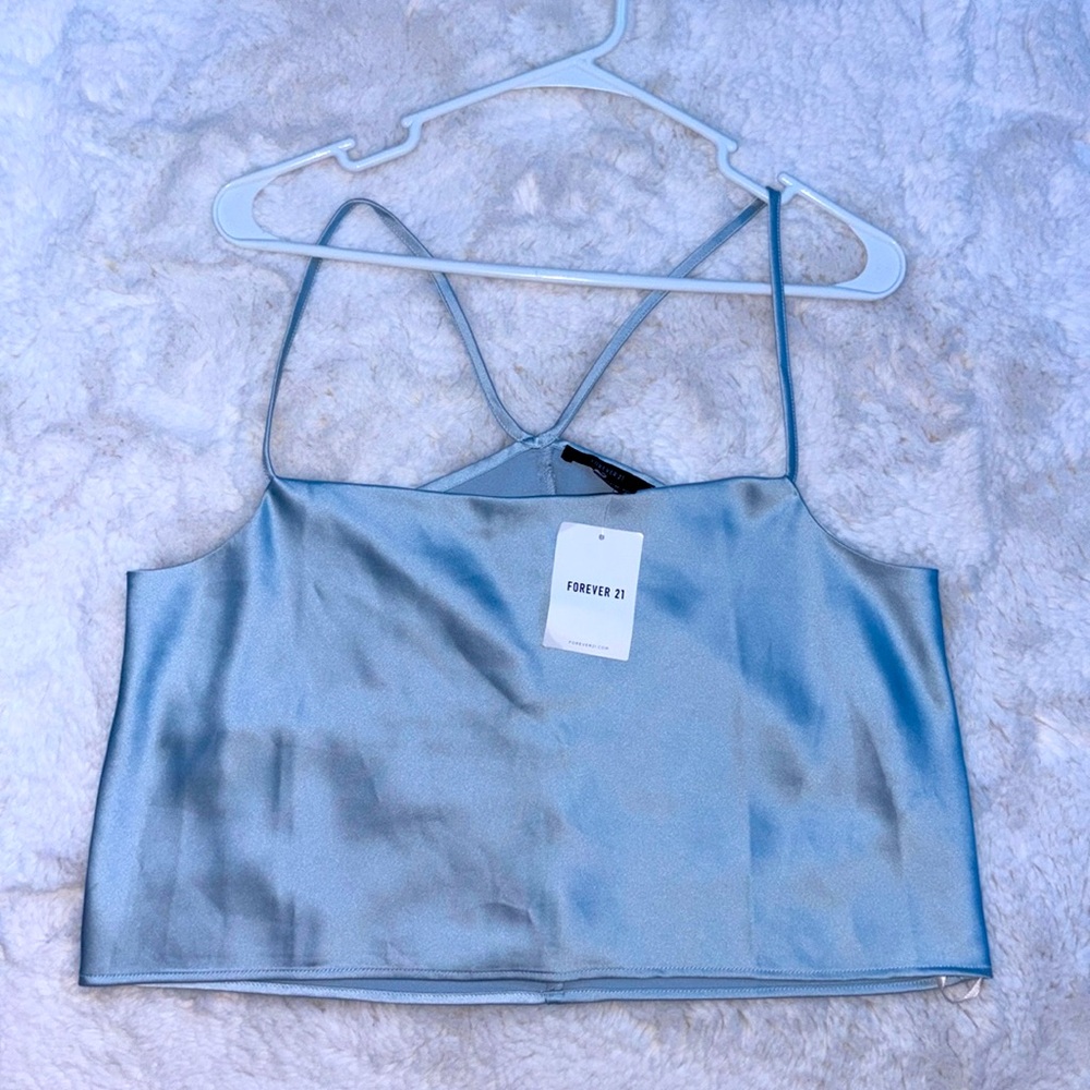 Dusty Blue tank top blouse